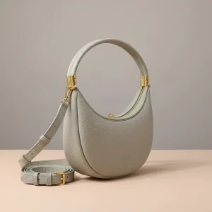 Sac demi lune pu cuir bandoulière ajustable - Vue 2 - sac demi lune